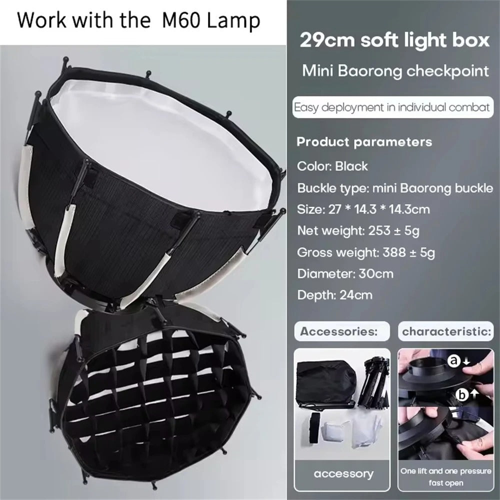 ZU80 COB Bi-Color LED Video Light